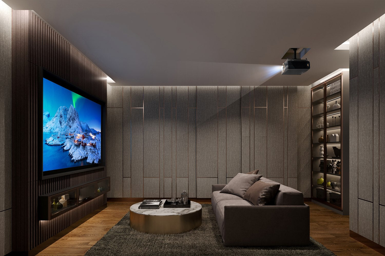 Optoma UHC70LV 5000lm 4K UHD Dual Laser Home Cinema Projector with Dolby Vision Certified.