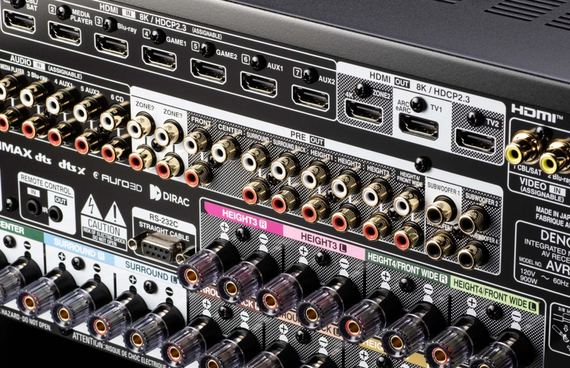 Denon AVC-A10H 13.4-Ch 150W 8K AV Receiver with HEOS® Built-in