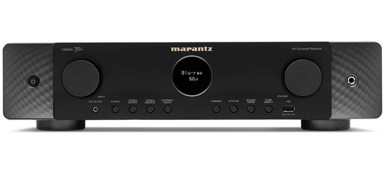 Marantz CINEMA 70s SLIMLINE 7.2 CHANNEL | 50-WATTS-PER-CHANNEL AV RECEIVERwith HEOS Built-in - Fine Fidelity