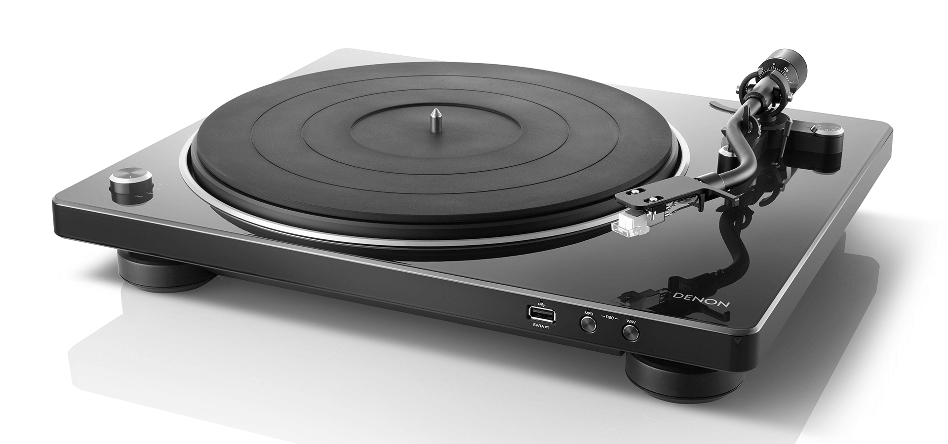 Denon DP-450USB Hi-Fi Turntable with original S-Shape tonearm and USB - Fine Fidelity