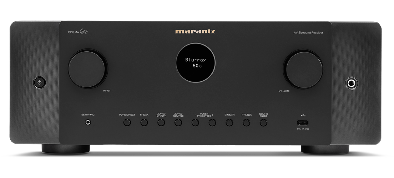 Marantz CINEMA 60 7.2 CHANNEL | 100 WATTS PER CHANNEL AV RECEIVER with HEOS Built-in - Fine Fidelity