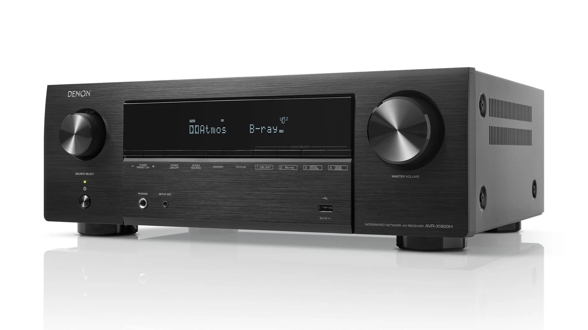 AVR-X1800H Denon AVR-X1800H 7.2ch 8K AV Receiver with 3D Audio, Voice Control and HEOS Built-in®