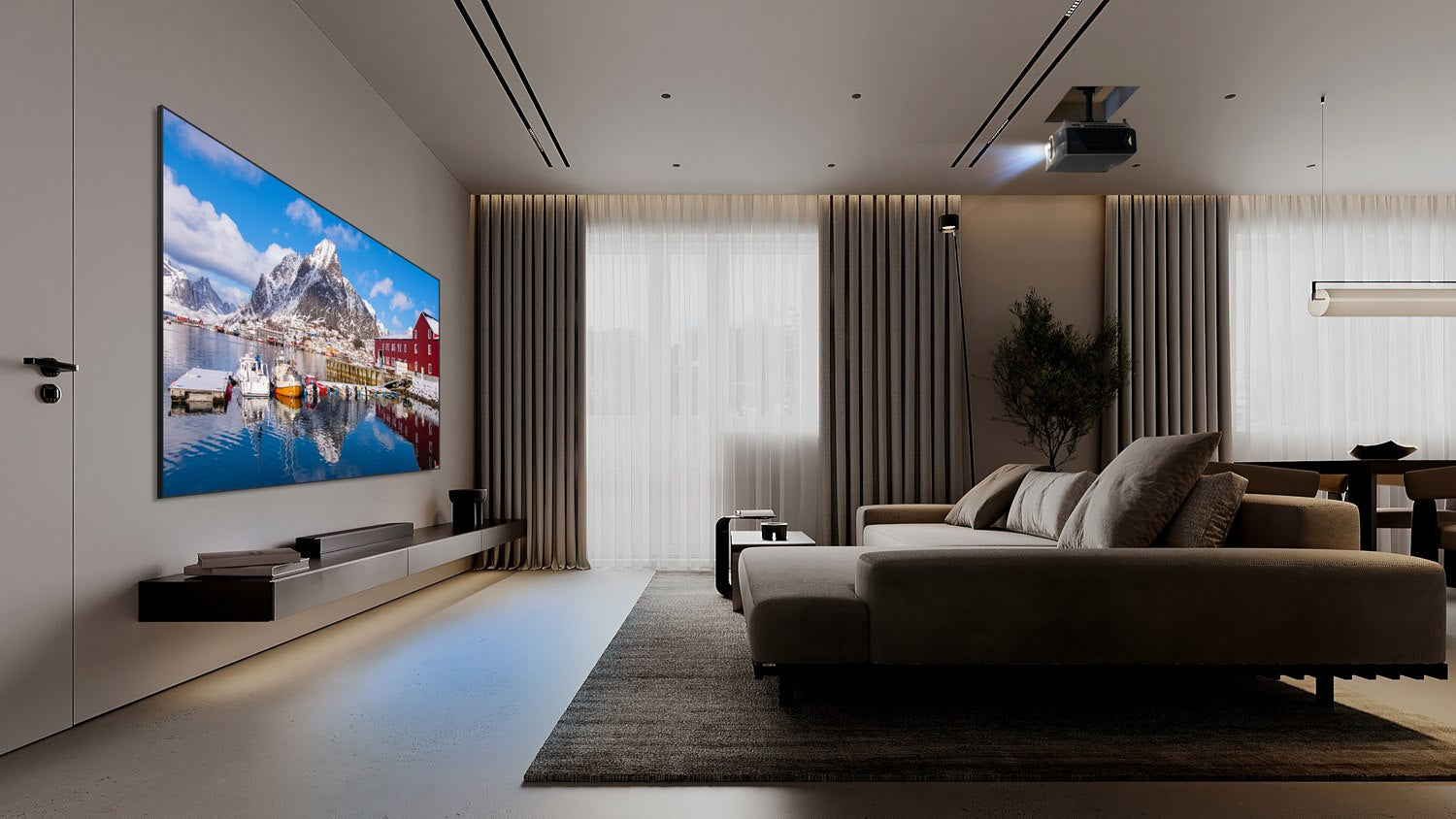 Optoma UHC70LV 5000lm 4K UHD Dual Laser Home Cinema Projector with Dolby Vision Certified.