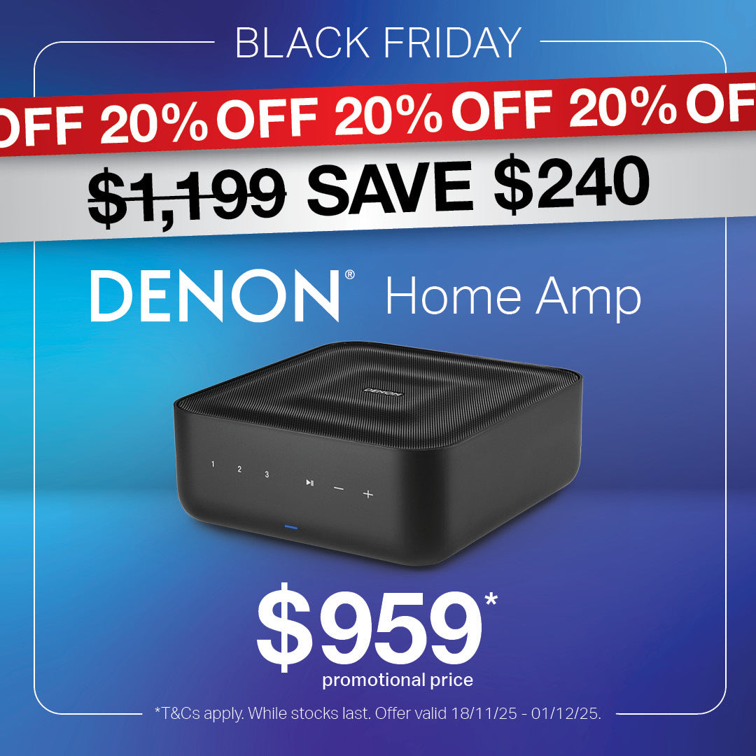 Denon Home Amp 2 Ch. 100W Amplifier with HEOS® Built-in: TURN ANY SPEAKERS INTO A WIRELESS ZONE