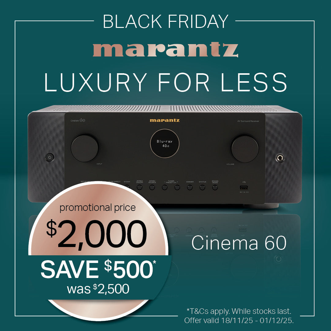 Marantz CINEMA 60 7.2 CHANNEL | 100 WATTS PER CHANNEL AV RECEIVER with HEOS Built-in