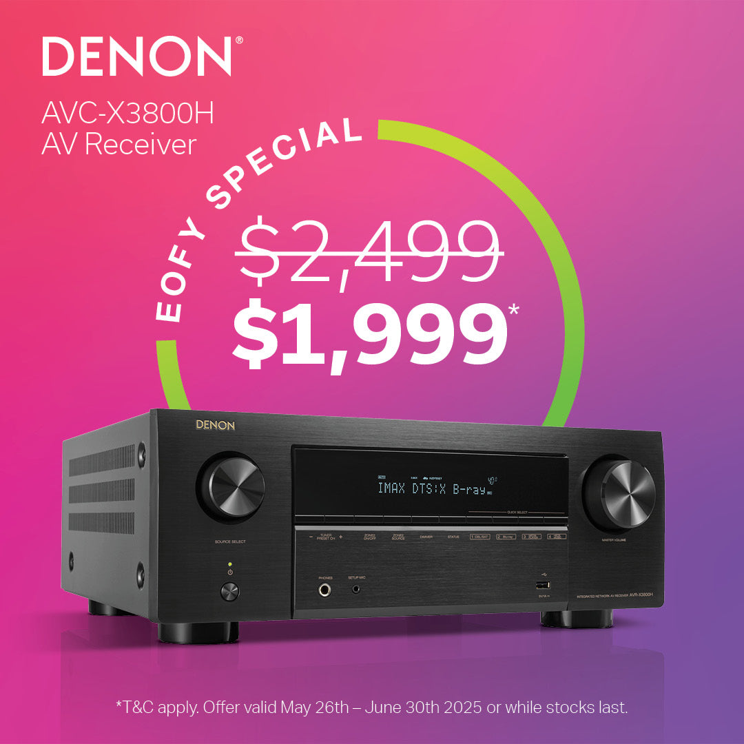 Denon AVC-X3800H 8K video and 3D audio experience from a 9.4 channel receiver, Dirac Optional, Voice Control and HEOS Built-in®