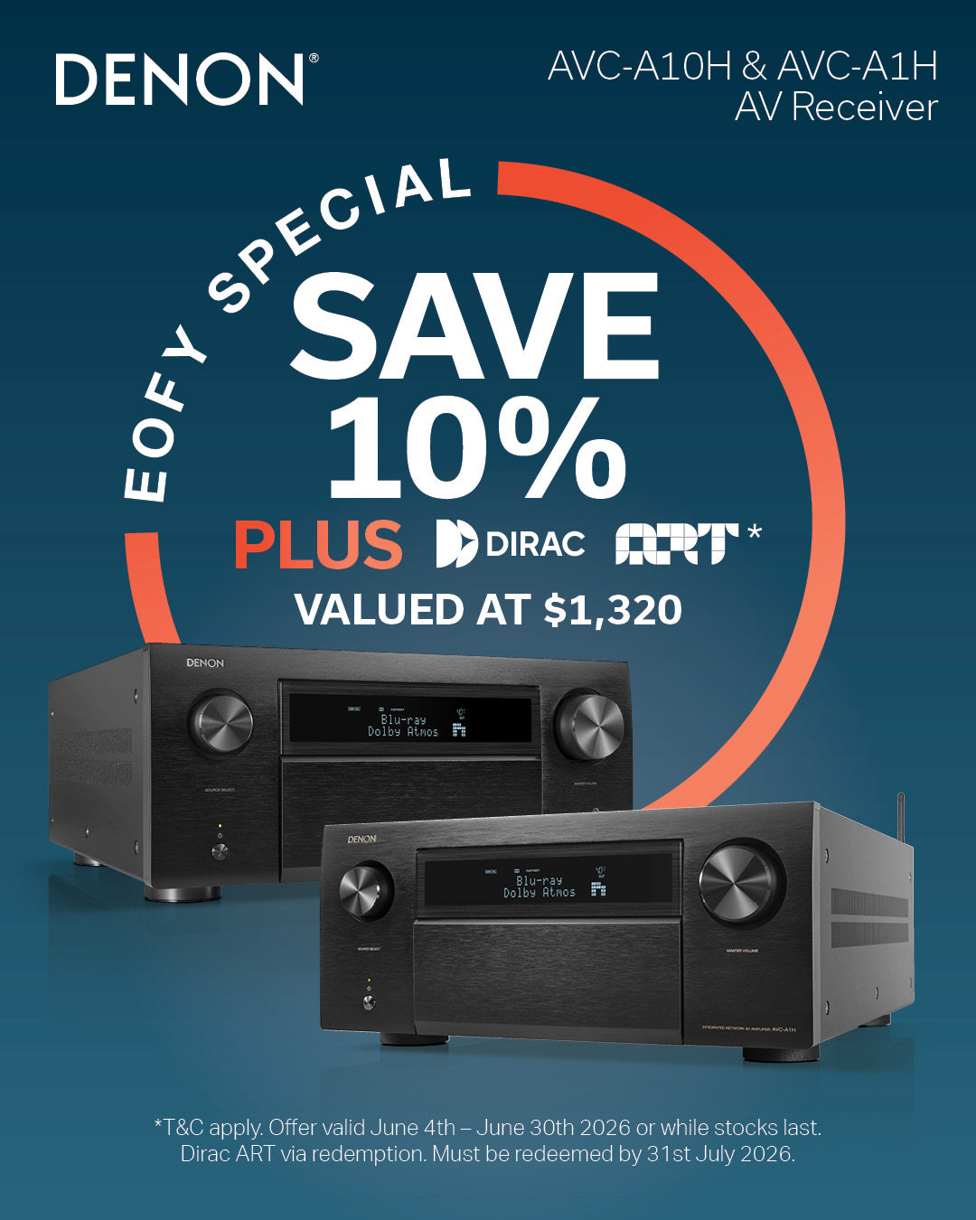 DENON AVC-A1H 15.4CH 8K AV RECEIVER