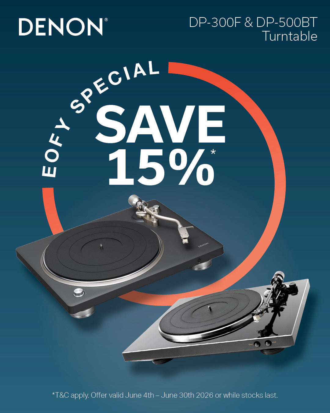 Denon DP-300F Fully Automatic Turntable