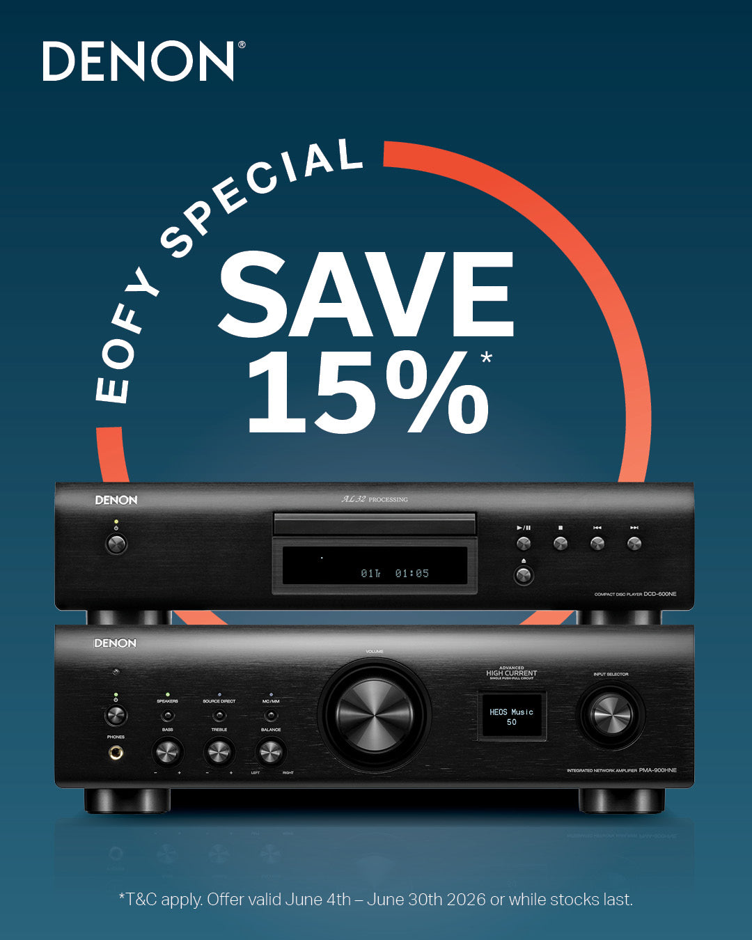 Denon DCD-600NE CD Player with AL32 Processing