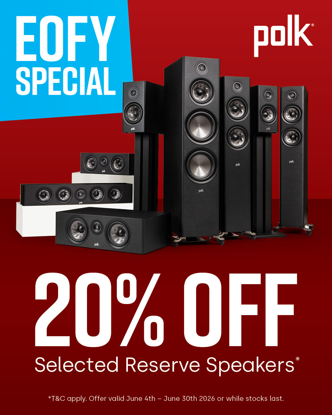 Polk R300 Reserve Series Centre Channel Speaker