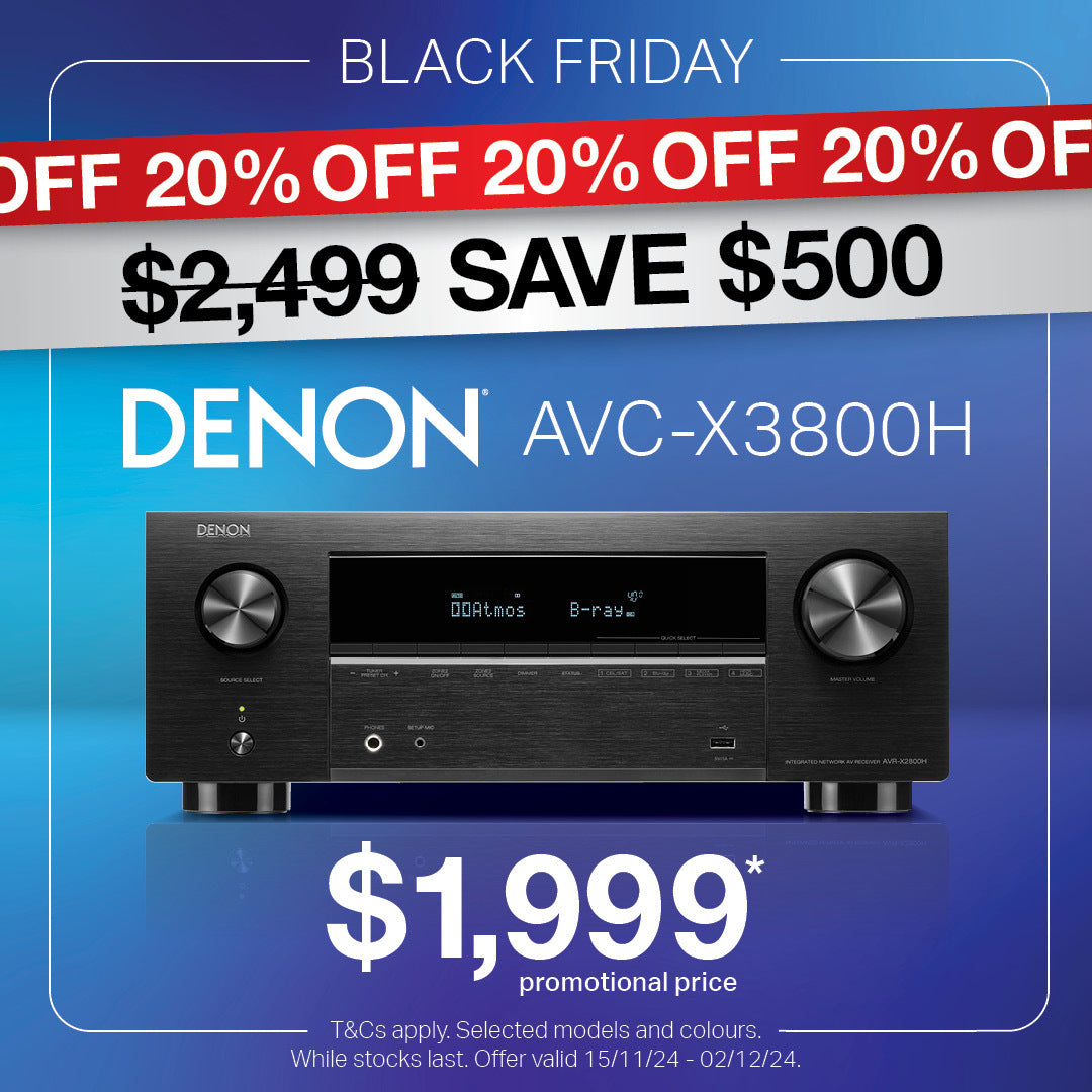 Denon AVC-X3800H 8K video and 3D audio experience from a 9.4 channel receiver, Dirac Optional, Voice Control and HEOS Built-in®