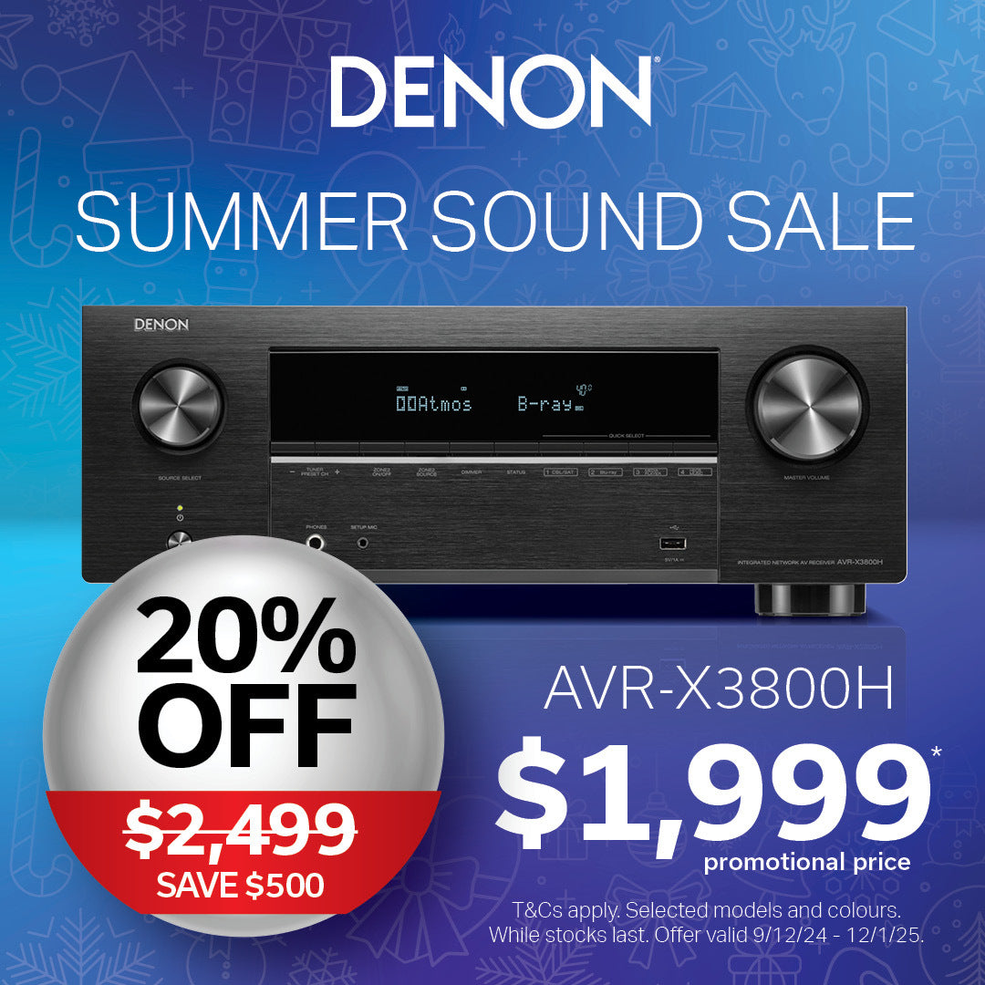 Denon AVC-X3800H 8K video and 3D audio experience from a 9.4 channel receiver, Dirac Optional, Voice Control and HEOS Built-in®